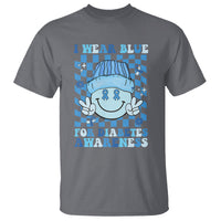 I Wear Blue For Diabetes Awareness Support T1D T2D Diabetics T Shirt - Wonder Print Shop