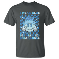 I Wear Blue For Diabetes Awareness Support T1D T2D Diabetics T Shirt - Wonder Print Shop