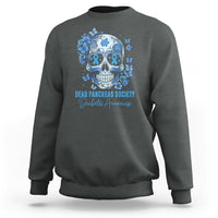 Blue Sugar Skull Dead Pancreas Society Diabetes Awareness Sweatshirt - Wonder Print Shop