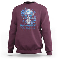 Blue Sugar Skull Dead Pancreas Society Diabetes Awareness Sweatshirt - Wonder Print Shop