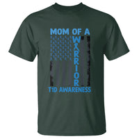 Blue American Flag Mom Of A Warrior T1D Awareness T Shirt - Wonder Print Shop
