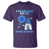 I Wear Blue For Me Diabetes Awareness Gnome Boy Men Warrior Diabetic T Shirt - Wonder Print Shop