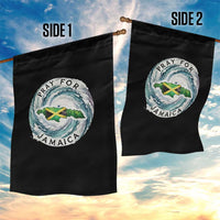 Pray For Jamaica Hurricane Support Garden Flag Strong Island Map and Storm Graphic