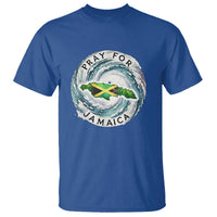 Pray For Jamaica Hurricane Support T Shirt Strong Island Map and Storm Graphic