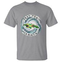 Pray For Jamaica Hurricane Support T Shirt Strong Island Map and Storm Graphic