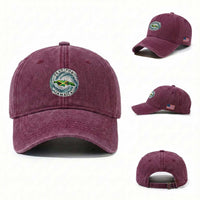 Pray For Jamaica Hurricane Support Washed Cotton Baseball Cap Strong Island Map and Storm Graphic