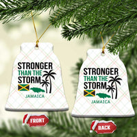 Stronger Than The Storm Jamaica Ceramic Ornament Resilience and Hope Hurricane Awareness