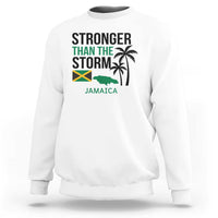 Stronger Than The Storm Jamaica Sweatshirt Resilience and Hope Hurricane Awareness