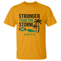 Stronger Than The Storm Jamaica T Shirt Resilience and Hope Hurricane Awareness