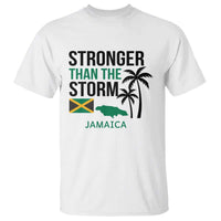 Stronger Than The Storm Jamaica T Shirt Resilience and Hope Hurricane Awareness