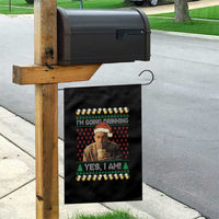Funny Ed Gein Drinking Wine Garden Flag Im Going Drinking Yes I Am Christmas Meme - Wonder Print Shop