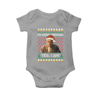 Funny Ed Gein Drinking Wine Baby Onesie Im Going Drinking Yes I Am Christmas Meme - Wonder Print Shop