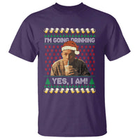 Funny Ed Gein Drinking Wine T Shirt Im Going Drinking Yes I Am Christmas Meme - Wonder Print Shop