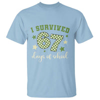 I Survived 67 Days of School T Shirt Funny Six Seven Meme Students Teacher Celebration - Wonder Print Shop
