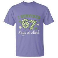 I Survived 67 Days of School T Shirt Funny Six Seven Meme Students Teacher Celebration - Wonder Print Shop