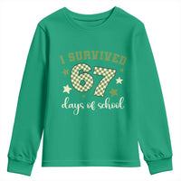 I Survived 67 Days of School Youth Sweatshirt Funny Six Seven Meme Students Teacher Celebration - Wonder Print Shop