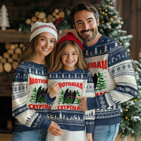 Mothman Christmas Ugly Christmas Sweater We Wish You A Mothman Cryptmas Cryptid Cryptidcore - Wonder Print Shop