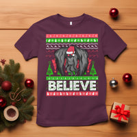 Mothman Christmas T Shirt Believe Cryptmas Cryptid Monster Point Pleasant - Wonder Print Shop
