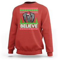 Mothman Christmas Sweatshirt Believe Cryptmas Cryptid Monster Point Pleasant - Wonder Print Shop