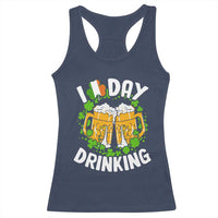 Funny St Patricks Day Racerback Tank Top I Love Day Drinking Beer Lover Drink Team