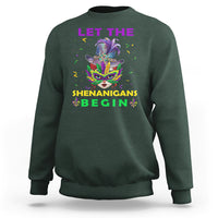 Funny Mardi Gras Sweatshirt Let The Shenanigans Begin - Wonder Print Shop