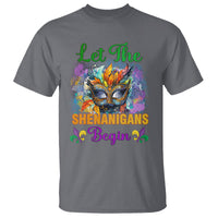 Funny Mardi Gras T Shirt Let The Shenanigans Begin Mask Carnival Lover - Wonder Print Shop