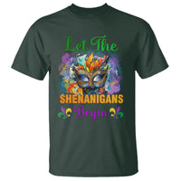 Funny Mardi Gras T Shirt Let The Shenanigans Begin Mask Carnival Lover - Wonder Print Shop