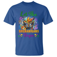 Funny Mardi Gras T Shirt Let The Shenanigans Begin Mask Carnival Lover - Wonder Print Shop