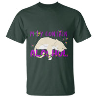 Funny Mardi Gras Drunk Cat T Shirt May Contain Alcohol Drinking Lover - Wonder Print Shop