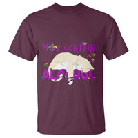 Funny Mardi Gras Drunk Cat T Shirt May Contain Alcohol Drinking Lover - Wonder Print Shop