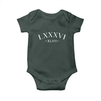 LXXXVI XLVII Baby Onesie 86 47 Roman Numerals