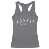 LXXXVI XLVII Racerback Tank Top 86 47 Roman Numerals