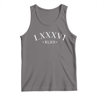 LXXXVI XLVII Tank Top 86 47 Roman Numerals
