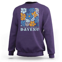 Dayenu Passover Jewish Holiday Floral Retro Sweatshirt It Would Have Been Enough Meaningful Seder Gift