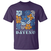 Dayenu Passover Jewish Holiday Floral Retro T Shirt It Would Have Been Enough Meaningful Seder Gift