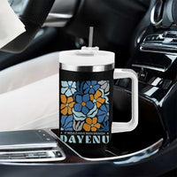 Dayenu Passover Jewish Holiday Floral Retro Tumbler With Handle It Would Have Been Enough Meaningful Seder Gift