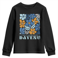 Dayenu Passover Jewish Holiday Floral Retro Youth Sweatshirt It Would Have Been Enough Meaningful Seder Gift
