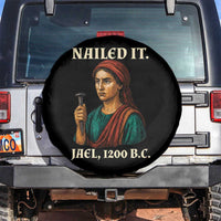 Funny Biblical Jael Nailed It Vintage Spare Tire Cover Strong Woman Bible Story Dark Humor Meme