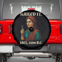 Funny Biblical Jael Nailed It Vintage Spare Tire Cover Strong Woman Bible Story Dark Humor Meme