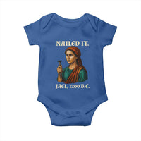 Funny Biblical Jael Nailed It Vintage Baby Onesie Strong Woman Bible Story Dark Humor Meme
