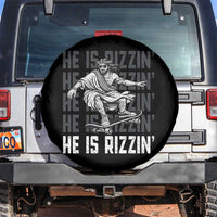 He Is Rizzin Funny Christian Easter Skateboarding Jesus Meme Spare Tire Cover Faith Humor Trendy Youth Gift