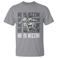He Is Rizzin Funny Christian Easter Skateboarding Jesus Meme T Shirt Faith Humor Trendy Youth Gift
