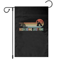 Retro Coming Out Of My Cave Christian Easter Parody Garden Flag I’ve Been Doing Just Fine Resurrection Humor Faith Gift