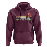 Retro Coming Out Of My Cave Christian Easter Parody Hoodie I’ve Been Doing Just Fine Resurrection Humor Faith Gift