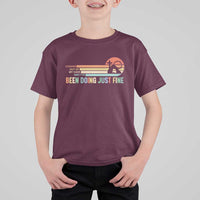 Retro Coming Out Of My Cave Christian Easter Parody T Shirt For Kid I’ve Been Doing Just Fine Resurrection Humor Faith Gift