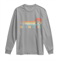 Retro Coming Out Of My Cave Christian Easter Parody Long Sleeve Shirt I’ve Been Doing Just Fine Resurrection Humor Faith Gift