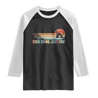 Retro Coming Out Of My Cave Christian Easter Parody Raglan Shirt I’ve Been Doing Just Fine Resurrection Humor Faith Gift