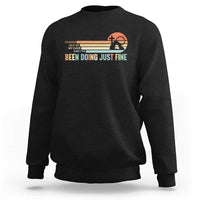 Retro Coming Out Of My Cave Christian Easter Parody Sweatshirt I’ve Been Doing Just Fine Resurrection Humor Faith Gift
