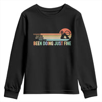 Retro Coming Out Of My Cave Christian Easter Parody Youth Sweatshirt I’ve Been Doing Just Fine Resurrection Humor Faith Gift