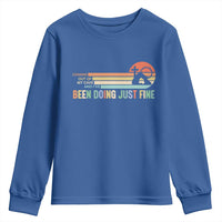 Retro Coming Out Of My Cave Christian Easter Parody Youth Sweatshirt I’ve Been Doing Just Fine Resurrection Humor Faith Gift